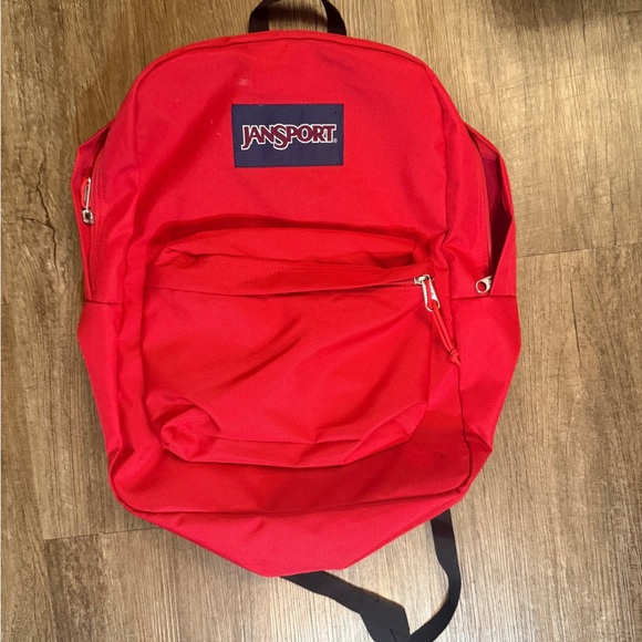 JanSport Vibrant Red Men's Backpack - Picture 1 of 4